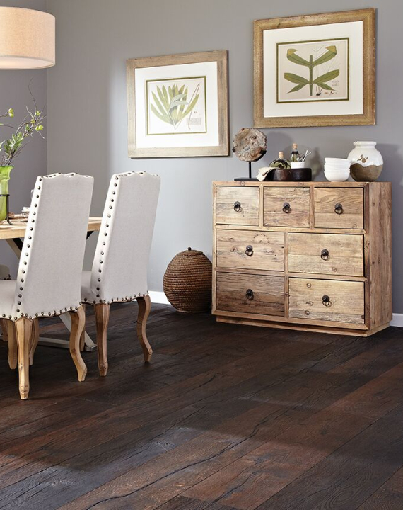 casual living space with natural-toned hardwood floors. 